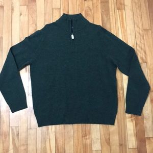 Slim fit harbor cotton half-zip sweater